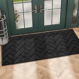 Biscpro Innen Fußmatte 50 x 150 cm, Schmutzfangmatte rutschfest Fussmatte Innen...
