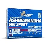 OLIMP- Ashwagandha 600 Sport Caps. Bio Ashwaganda-Wurzel-Extrakt (KSM-66) hochdosiert. (60...
