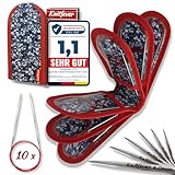 Knitfever® Rundstricknadeln Set mit Tasche (10 x Stricknadeln) - Strickset als...