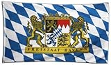 Flaggenfritze Fahne/Flagge Deutschland Bayern Freistaat - 150 x 250 cm + gratis...