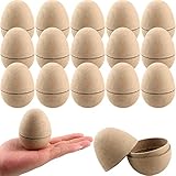 Sonarun Papier-Ostereier, 8,1 cm, Pappmaché-Eier, befüllbar für Ostern, Basteln,...