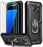 ivoler für Samsung Galaxy S7 Hülle mit [Panzerfolie *3], Militärischer Schutz Stoßfest...