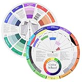 REQAG 2 Stück Color Wheel Farbmischrad Farbrad Farbkreis Drehscheibe Pocket Colour Wheel...