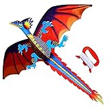 Touch the sky Drachen Flugdrachen Klassischer Drachen für Kinder 55 Zoll x 62...
