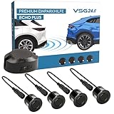 VSG24 Premium Einparkhilfe hinten zum nachrüsten am Auto, PDC Parksensoren hinten mit...