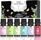 MISIJI Floral Essential Oil Set, Aromatherapie für Diffusor, für Kerze 6 *...