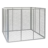 Komposter 100x100x80cm für 800L Kompost Gartenkomposter aus Metallgittern zum...