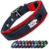Black Rhino - Das Comfort Halsband Super Weiches Neopren Gepostertes Hundehalsband für...