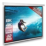 SlenderLine Beamer Leinwand 305 x 229 cm | Format 4:3 | 1.2 Gain | FULL-HD 4K 8K & 2D/3D...