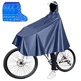 HOMURY Regenponcho Fahrrad, Wasserdicht Radfahren Regen Poncho, Regenponcho Herren...