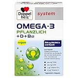 Doppelherz system OMEGA-3 PFLANZLICH – Herzfunktion + Immunsystem – Vitamin...