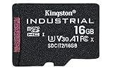 Kingston Industrial microSD -16GB microSDHC Industrial C10 A1 pSLC Karte...