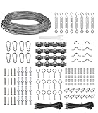 60mΦ2mm Rankhilfe Drahtseil kit, Seilspanngarnitur Stahlseil Edelstahl,...