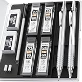 Nicpro 2 Stücke Druckbleistifte Set mit Etui, Automatische Metall Mechanische...