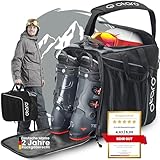Otaro Skischuhtasche mit Helmfach (Classic | 44 L | Felsgrau) Premium Skitasche für...