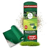 VERDUNA Biologisch abbaubare Rasenmatte mit integriertem Dünger und...