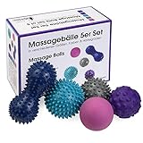 ALPIDEX Massagebälle Igelbälle 5er Set Lacrosse Triggerpoint Verschiedene...