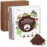 Kokos Anzuchterde mit Nährstoffen: 10L Premium Anzuchterde torffrei – Kokoserde...
