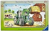 Ravensburger Kinderpuzzle - 06044 Traktor auf dem Bauernhof - Rahmenpuzzle für...