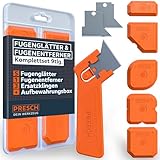 Presch Fugenglätter inkl. Fugenentferner - 6tlg. Kompaktset mit Box - Makellose Fugen...