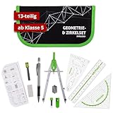 DynaTech Zirkel Set Geometrieset 13-Teilig mit Schnellverstellzirkel,...