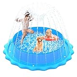 Haustier-Schwimmbad für große Hunde, 2-in-1 Fansitc Faltbarer Hundepool mit...