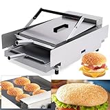 Kommerziellen Doppel Hamburger Maschine, 2000W Grillplatte Bratplatte Zeit & Temp....