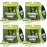 Citronella-Duftkerzen für Zuhause, 4 Stück, 1020 ml, langlebige Duftkerzen,...