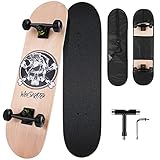 WeSkate Skateboards für Anfänger, verbessertes 78.7x20.3 cm, 8-lagiges kanadisches...
