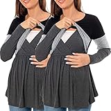 Stilloberteil - Stilltop Stillshirt Weiche Stillen T-Shirts Rundhalsausschnitt Top...