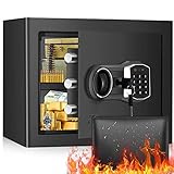 30L Safe Tresor Feuerfest für Zuhause| Elektr. MöBeltresor mit feuerfest Wasserdicht...