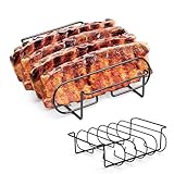 LURNODY Spareribs Halter Grill 31.3 x 25.3 x 7.3 cm Rippchenhalter Grill...