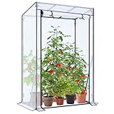 Ohuhu Gewächshaus klein Premium Foliengewächshaus Tomatengewächshaus für...