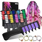 10 Stück Haarkreide Kamm,Haarkreide Kamm,Haar Colorationen Temporäre Haarfarbe...