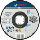 Bosch Professional 10 Stück gerade Trennscheibe Standard (für Inox, X-LOCK, Ø125 mm,...