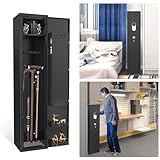 UISEBRT Waffenschrank für 3-5 Gewehre Munitionsschrank Langwaffenschränke mit...