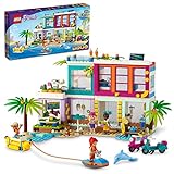 LEGO 41709 Friends Ferienhaus am Strand, Puppenhaus mit Mini-Puppe Mia, Zubehör...