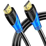 Rommisie 4K/60HZ HDMI Kabel 2m (HDMI 2.0,18Gbps) Ultra High Speed vergoldete...