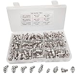 Leikurvo 170 Stück Schmiernippel Sortiment Kit, Schmiernippel Kegelschmiernippel M6M8M10...