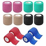 12 Rollen Selbstklebender, Haftbandage Verband,elastische & selbsthaftende, Cohesive...