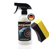 Pitspot Reifenglanz Reifenglanzspray - für matten Seidenglanz - 1000ml Reifenpflege Auto...