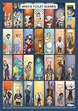 Movie Toilet Scenes - A2 Poster - Kult-Toilettenszenen im Kino Bild - WC und...