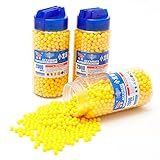 6000 Kugeln High Grade Softair BB's 6mm Kaliber Softairkugeln 0.12g Munition Kugeln gelb...