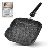 Stoneline Imagination Plus Grillpfanne, Ø 28 x 28 cm, Aluguss, Grillpfanne beschichtet...