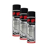 3X KWASNY 288 921 Auto-K Racing Lackspray Schwarz Matt 500ml