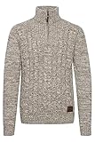 Solid SDPankraz Herren Strickpullover Troyer Grobstrick Pullover mit...