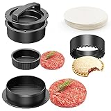 Pisol Burgerpresse, 4-in-1 Burgerpresse Patty-Maker Slider, gefüllte Burger...