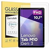 Gerutek [2 Stück Panzer Schutz Glas für Lenovo Tab M10 (3. Gen) 10,1 Zoll, Schutzfolie...