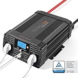 Technaxx KFZ Wechselrichter mit LC-Display 12v auf 230v Reiner Sinus - TÜV Rheinland...