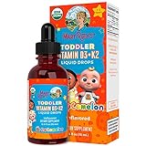 Mary Ruth's Organics, CoComelon Toddler Vitamin D3 & K2 Drops, D3 & K2-Tropfen für...